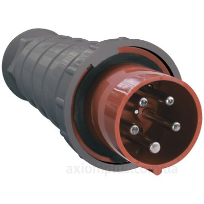 Трехфазная вилка IEK ССИ-045 (3Р+PЕ+N) 125А 380V IP54 красного цвета в ...