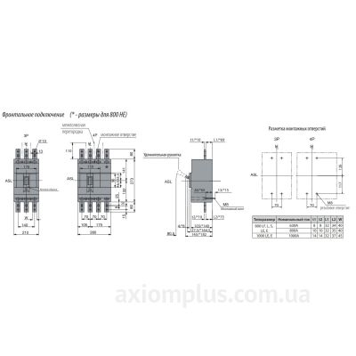 Электроавтомат ETI EB2 1000/3LE 1000A 3p (50kA) (4672210) в