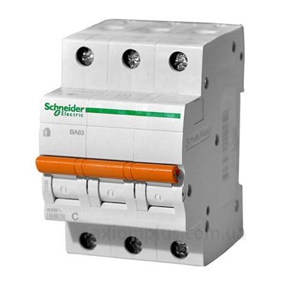 Электроавтомат Schneider Electric ВА63 3П 63A C (11229) в интернет ...