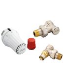 Термостатический комплект угловой Danfoss 013G5173 RAE+RA-N+RLV-S 1/2''