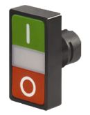 Кнопка двойная с маркировкой New Elfin без подсветкой IP40