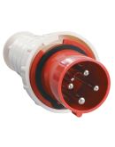 Трехфазная вилка IEK ССИ-034 (3Р+PЕ) 63А 380V IP54