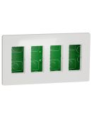 Встановлювальна коробка Schneider Electric NU174418 Unica System+ 4х2 (білий)