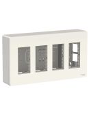 Накладна коробка Schneider Electric NU124418 Unica System+ 4х2 (білий)