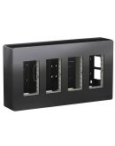 Накладна коробка Schneider Electric NU124454 Unica System+ 4х2 (антрацит)