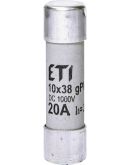 Запобіжник ETI 002625085 CH 10x38 gPV 20A 1000V (30kA)