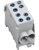 Модульный вводный клеммник Hager KH35L 1P 2x35²/2x25² 63А (серый)