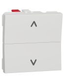 Двухклавишный выключатель Schneider Electric NU320718 для жалюзи (схема 4) 6А 2М (белый)