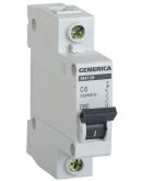 Автоматический выключатель Generica MVA25-1-006-C ВА47-29 6А 4,5кА (C)