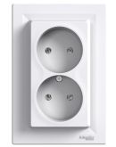 Подвійна розетка Schneider Electric Asfora EPH9700121
