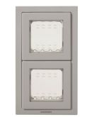 Двомісна рамка ABB Zenit 2CLA327200N1701 N3272 GR IP55 (сіра)