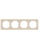 Четырехместная рамка ABB Sky 2CLA857400A2001 8574 FR (ясень)