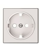 Центральная плата розетки ABB Sky 2CLA858800A2101 8588 CB с заземлением (белое стекло)