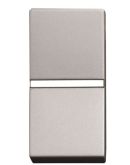 Кнопковий вимикач ABB Zenit 2CLA210470N1301 N2104.7 PL 1М (срібло)