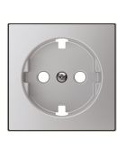 Центральна плата розетки ABB Sky 2CLA858890A1301 8588.9 PL із заземленням (срібло)