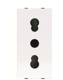 Розетка ABB Zenit 2CLA213300N1101 N2133 BL итальянский стандарт 1М (белый)