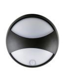 Влагозащищенный производственный светильник Kanlux Elner LED 8W-NW-SE-B 4000К (27562) с сенсором движения черный