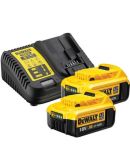 Комплект из зарядного устройства и аккумуляторов DeWALT DCB115P2 4А 10,8В/14,4В/18В/54В для электроинструментов (2шт)