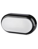 Фасадный LED светильник V-TAC Rectangle Oval Dome SKU-1308 8Вт 230В 3000К IP54 (черный) 3800157620260