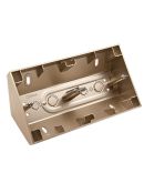 Двойная угловая коробка Kontakt Simon Simon 54 Premium DPNR2/44 для накладного монтажа под рамки (золото)