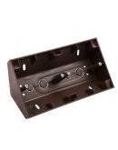 Двойная угловая коробка Kontakt Simon Simon 54 Premium DPNR2/46 для накладного монтажа под рамки (коричневый)