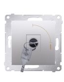 Выключатель Kontakt Simon Simon 54 Premium DW1K.01/43 с ключом на два положения (серебро)
