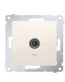 Одинарная TV розетка Kontakt Simon Simon 54 Premium DAK1.01/41 (кремовый)