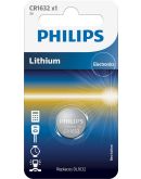Литиевая батарейка Philips CR1632/00B Lithium CR 1632 BLI 1