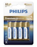 Батарейка Philips LR6M4B/10 Premium Alkaline AA BLI 4