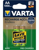 Аккумулятор Varta 56666101402 RECHARGEABLE ACCU ENDLESS AA 1000мАч BLI 2 NI-MH