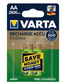 Аккумулятор Varta 56686101402 RECHARGEABLE ACCU ENDLESS AA 2500мАч BLI 2 NI-MH