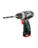 Шуруповерт-дрель с принадлежностиями Metabo PowerMaxx BS Basic (600080880) 10.8В 2x2Ah (с З/У и 63 принадлежностями)