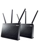 Маршрутизатор ASUS RT-AC68U 2PK AC1900 4xGE LAN 1xGE WAN 1xUSB3,0 1xUSB2,0 MU-MIMO Beamforming AiMesh