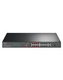 Неуправляемый коммутатор TP-Link TL-SL1218P 16xFE/PoE+150Вт 2xGE 1xcombo SFP