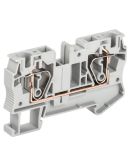 Пружинна клема IEK YZN11-006-K03 КПІ 2в-6 57А (сіра)