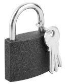 Чавунний навісний замок Top Tools 90U301 40мм з 3 ключами