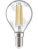 Прозора LED лампа IEK LLF-G45-5-230-30-E14-CL G45 (куля) 5Вт 230В 3000К E14 серія 360°