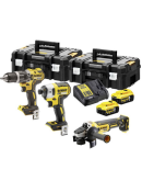 Набір з електроінструментів DeWALT DCK384P2T (DCD796, DCF887, DCG405) з 2 АКБ та ЗУ