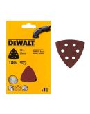 Шлифовальная бумага DeWALT DT3094 P180 93мм для дельташлифмашин (10шт)