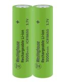 Аккумулятор литий-ионный Westinghouse ICR18650F-30-SP2. Li-ion 18650 3,7В 3000mАч 2шт