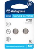 Лужна батарея Westinghouse LR48-BP2(AG5-BP2) Alkaline таблетка LR48 2шт у блістері