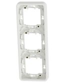 Вертикальная 3-постовая рамка Schneider Electric MUR39109 IP55 (белая)