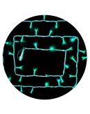 Белая уличная светодиодная гирлянда Delux EN STRING 100LED (90016598) 10м (2х5м) IP44 (зеленый свет)