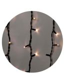 Уличная светодиодная гирлянда Delux ICICLE 120LED (90004713) 2x0,9м IP44 (теплый белый свет) черный шнур