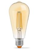 Диммируемая филаментная лампа Videx Filament ST64FAD E27 6Вт 2200K (VL-ST64FAD-06272) бронза