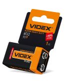 Солевая батарейка Videx 6F22 крона 9В (6F22-9V-SC) 1 шт