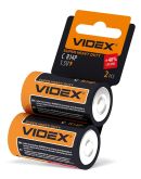 Солевая батарейка Videx R14P C (R14P/C 2pcs SС) 2 шт