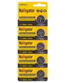 Літієва батарея Navigator NBT-CR2032-BP5 CR2032 5шт