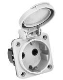 Панельная розетка Schuko IEK РП13-3 Magnum PSN71-016-3-2-54-K03 IP54 (серая)