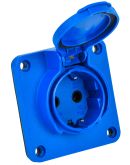 Панельная розетка Schuko IEK РП17-3 Magnum PSN71-016-3-4-54-K07 IP54 с увеличенным фланцем
